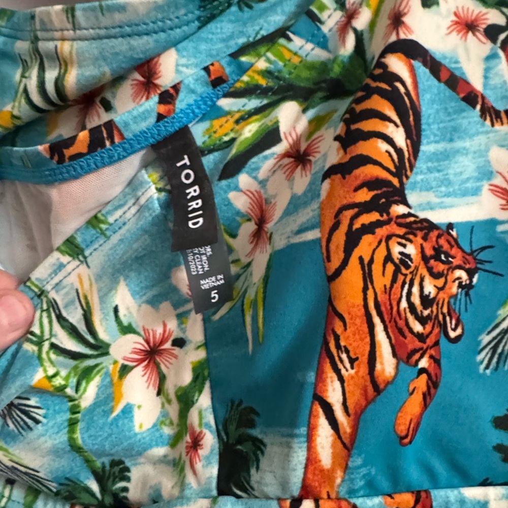 Tropical Tiger Swim Dress - Picture 8 of 9